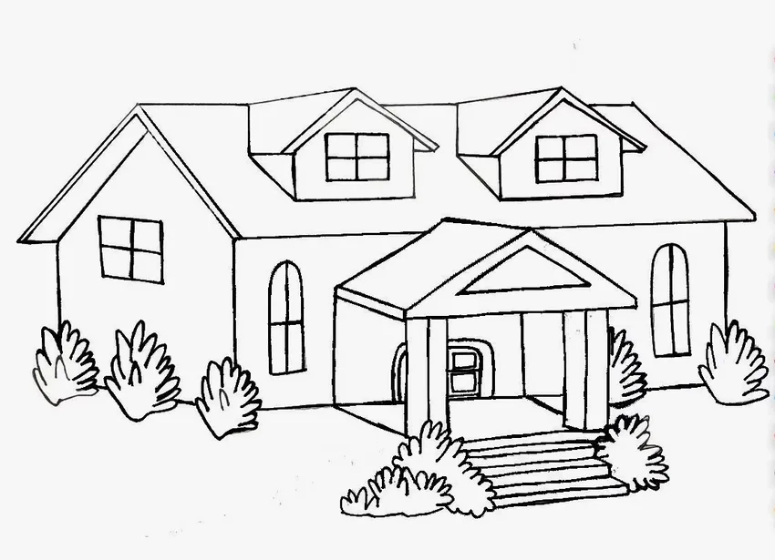 Tô màu tranh tô màu nhà đẹp vui nhộn cùng bé mỗi ngày