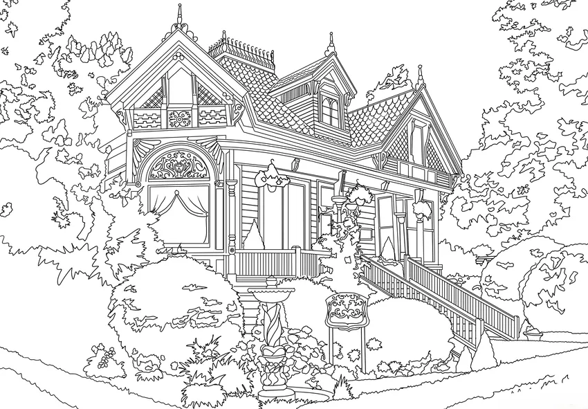 Sáng tạo cùng tranh tô màu ngoại thất nhà đẹp