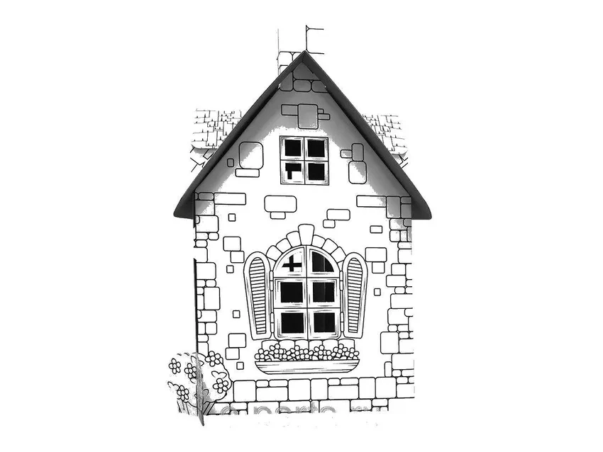 Tô màu tranh tô màu nhà cổ điển sang trọng và tinh tế