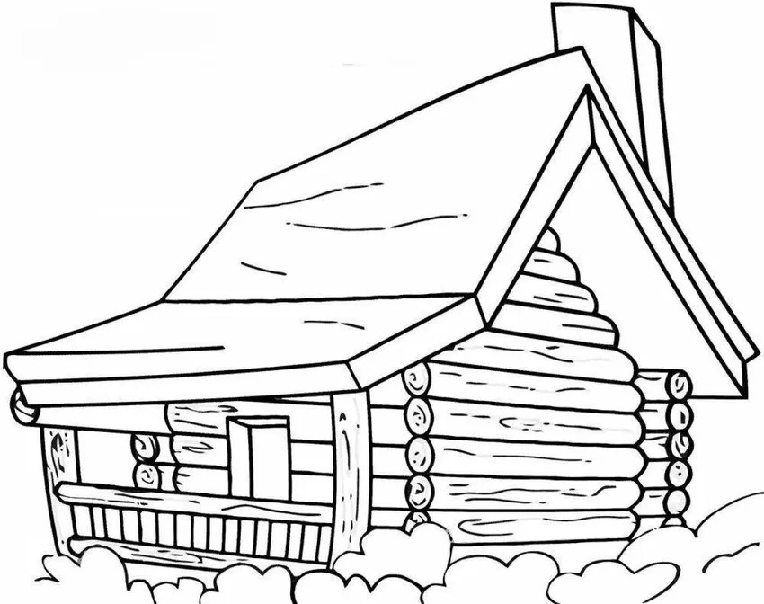 Khám phá tranh tô màu nhà gỗ miễn phí cho trẻ em