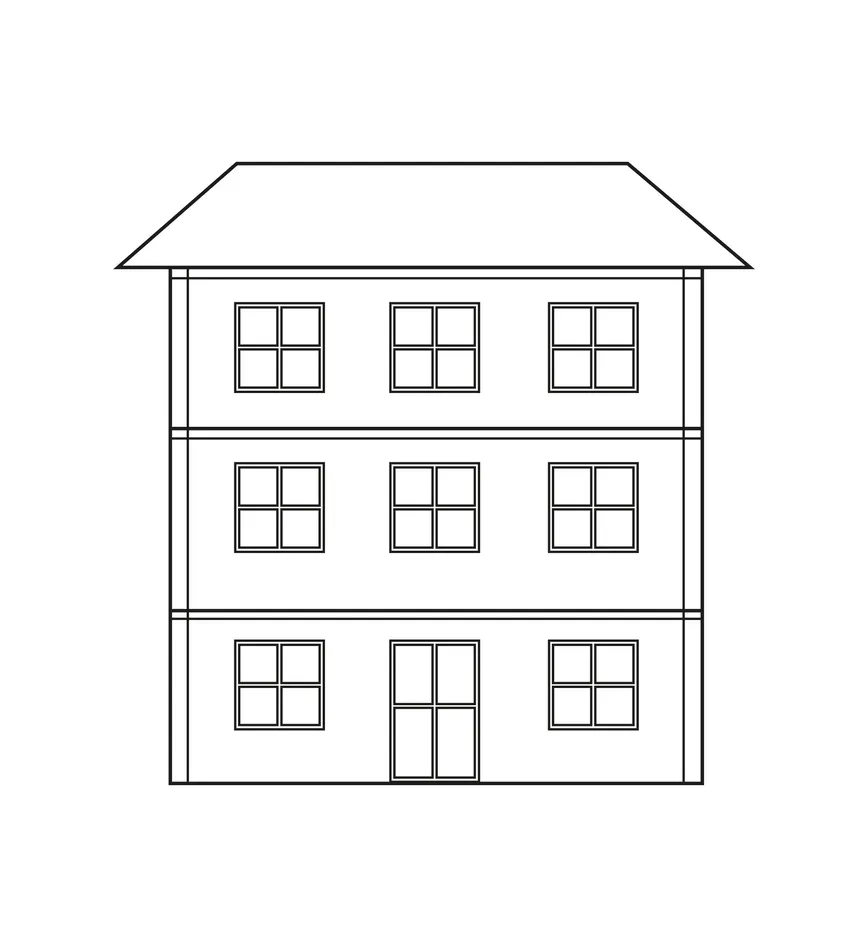 Tranh tô màu nhà phố vui nhộn mang lại tiếng cười sảng khoái