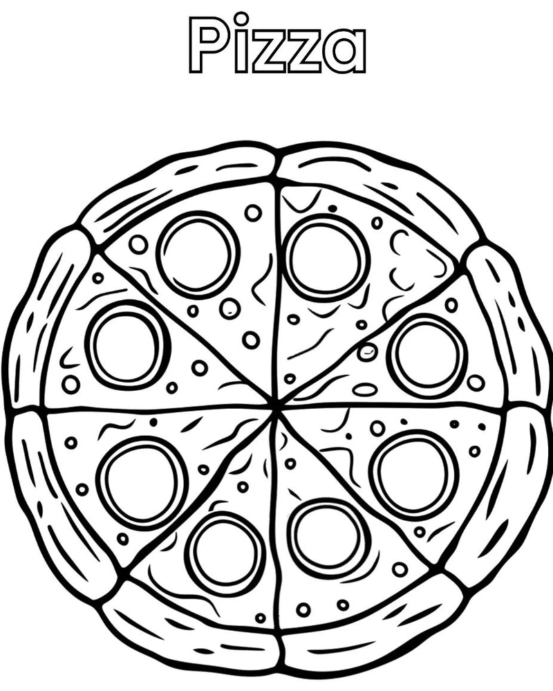 Tranh tô màu pizza là gì?