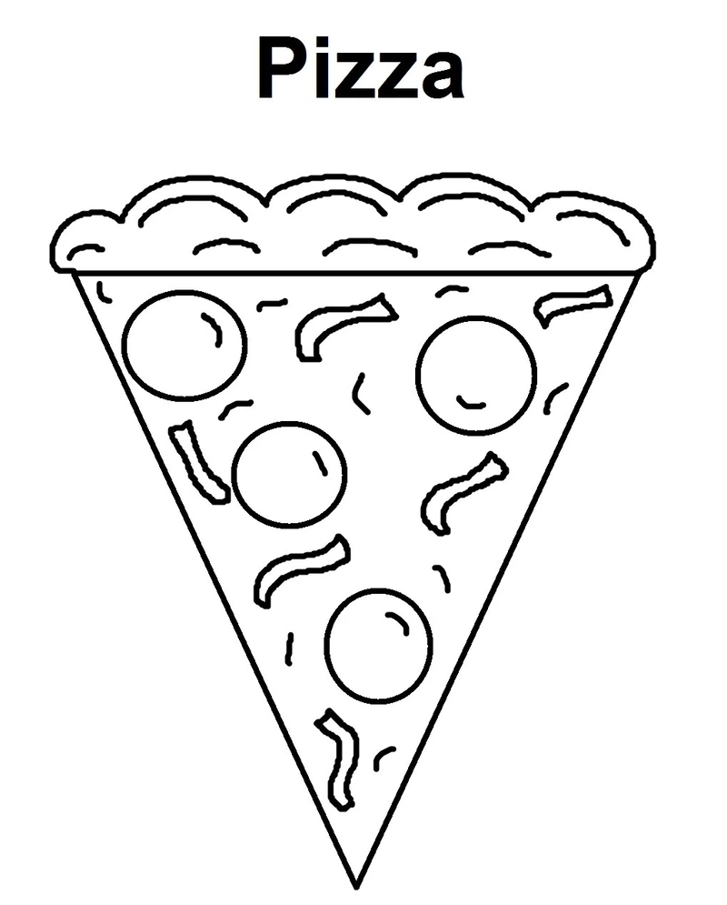 Sáng tạo không giới hạn với tranh tô màu pizza vector