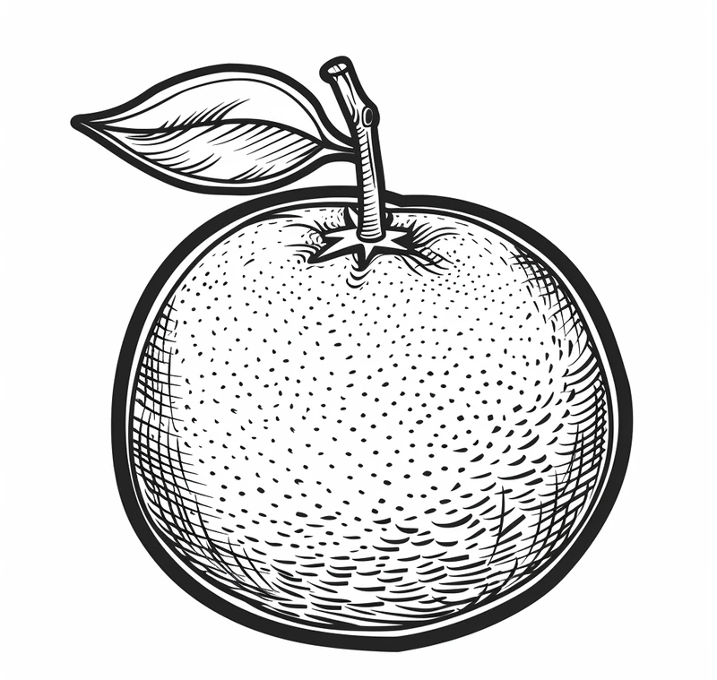 In nhanh cực đẹp với tranh tô màu cam in miễn phí tại nhà