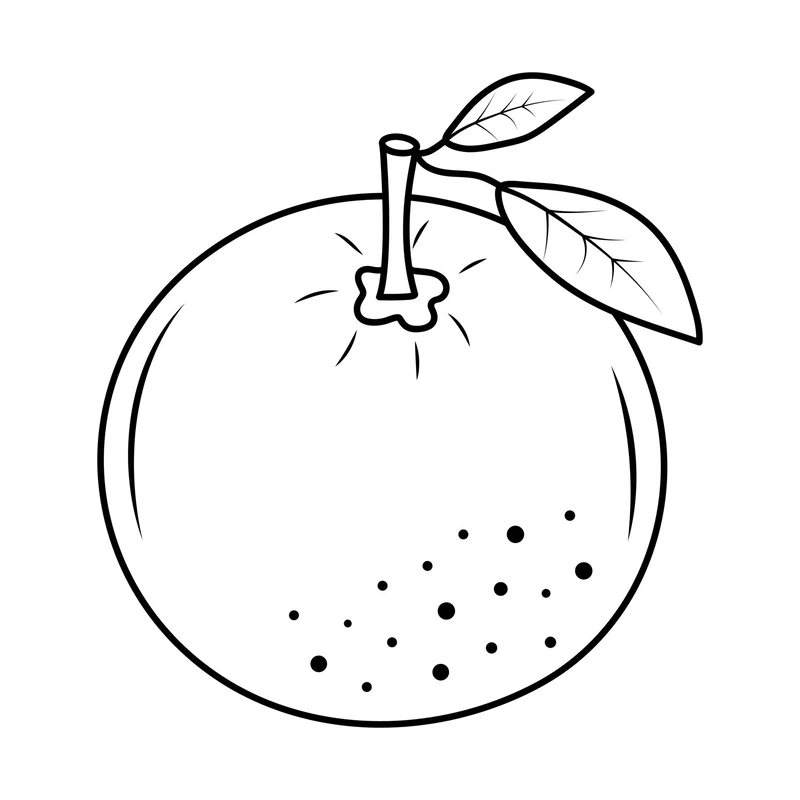 Siêu nét và đẹp với tranh tô màu cam vector dễ chỉnh sửa