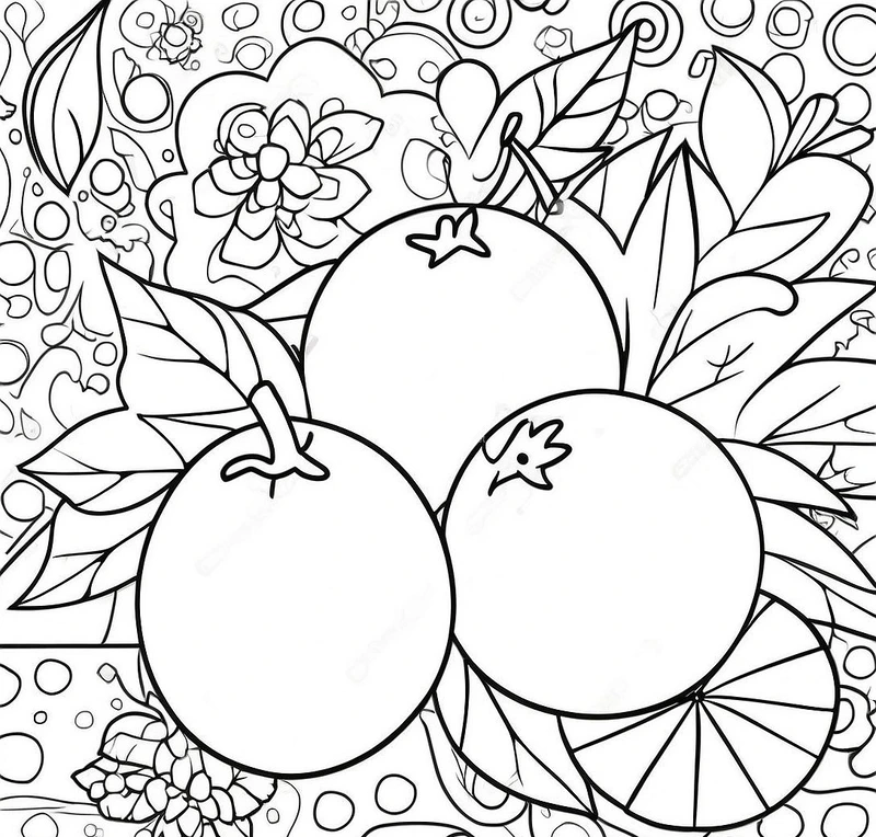 Cho bé yêu khám phá với tranh tô màu cam cho bé đơn giản