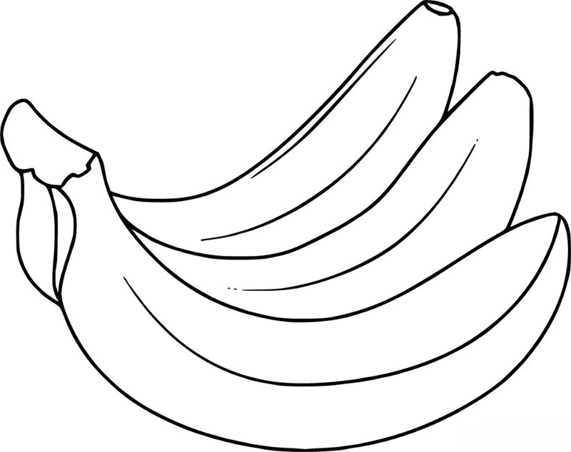 Tải miễn phí tranh tô màu chuối cho bé giúp bé sáng tạo mỗi ngày
