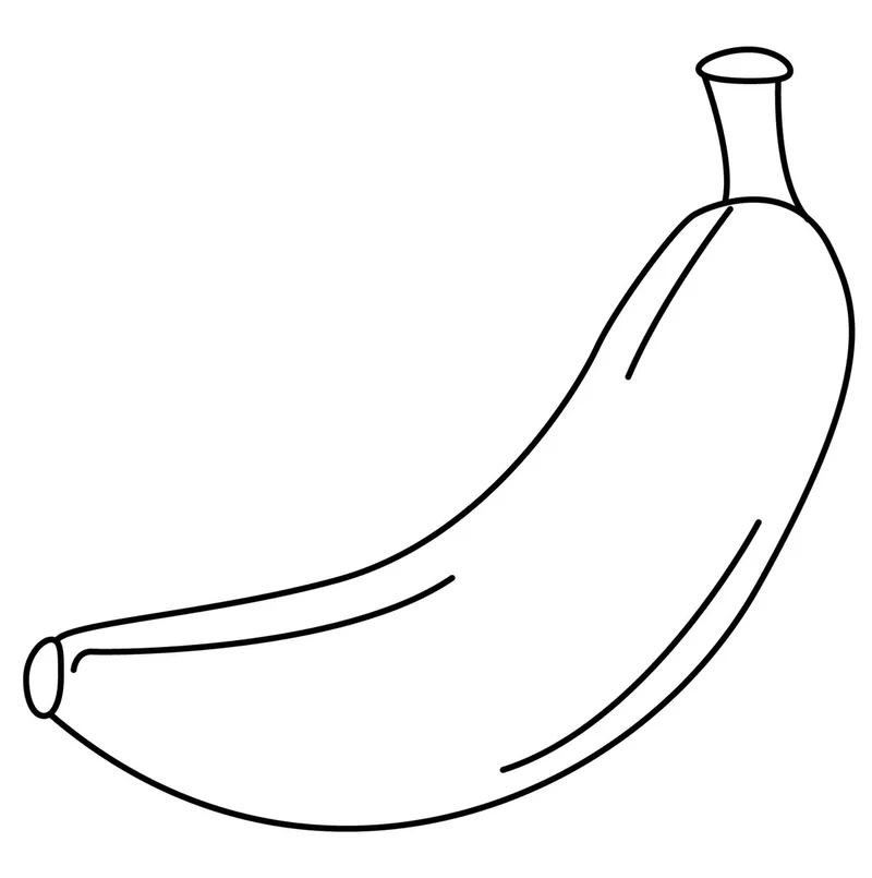 Tải ngay bộ tranh tô màu chuối in miễn phí cho bé thỏa sức sáng tạo