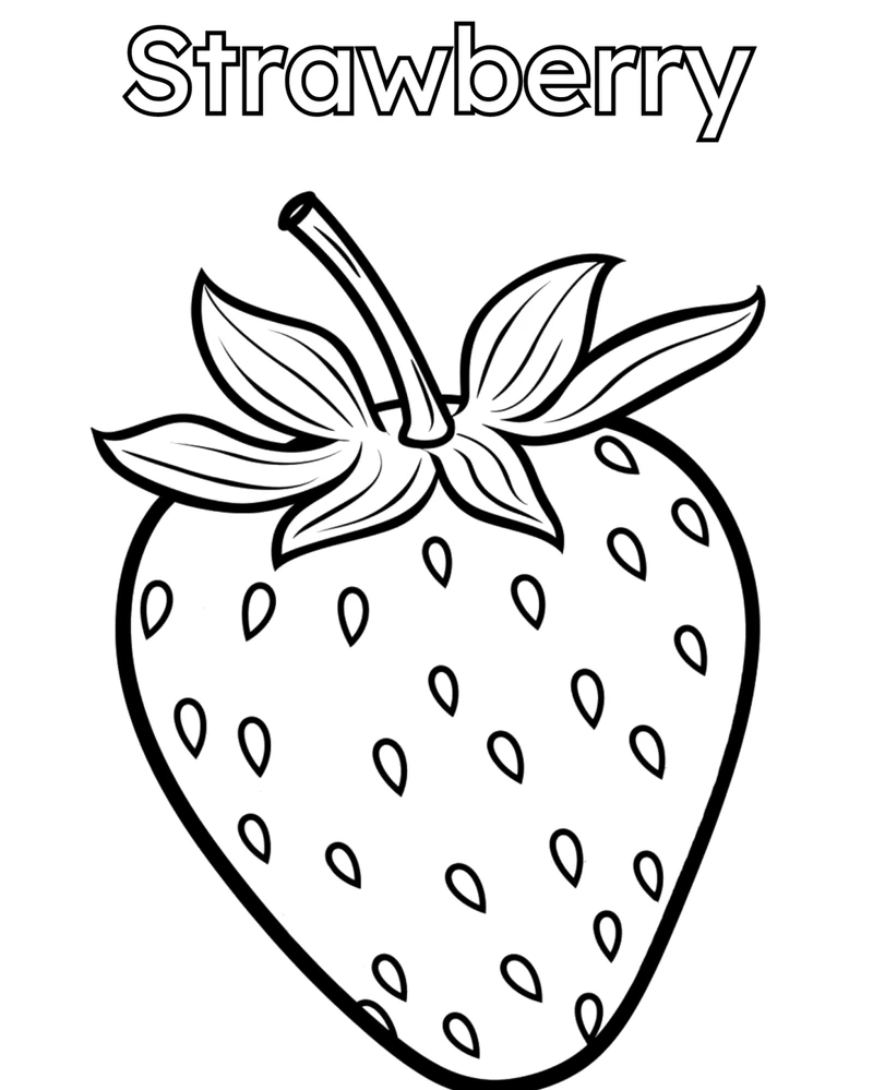 Thỏa sức sáng tạo cùng tranh tô màu dâu tây