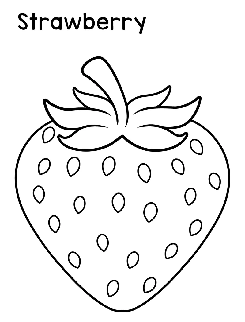 Mini nhưng vui với tranh tô màu dâu tây hoạt hình