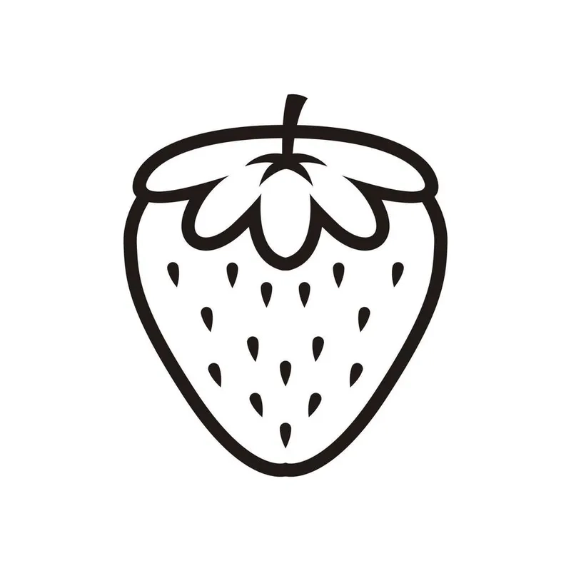 Chiêm ngưỡng tranh tô màu quả dâu tây đẹp