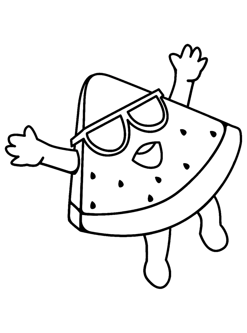 Tranh tô màu quả dưa hấu là gì?