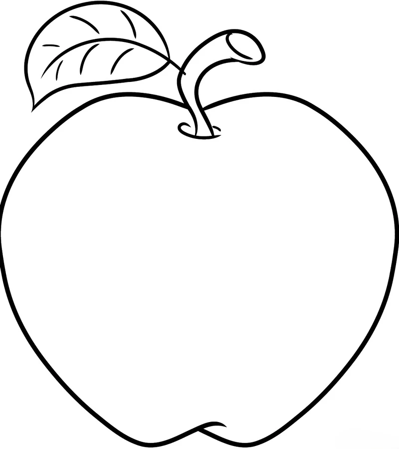 Bé vui sáng tạo với tranh tô màu quả táo cho bé