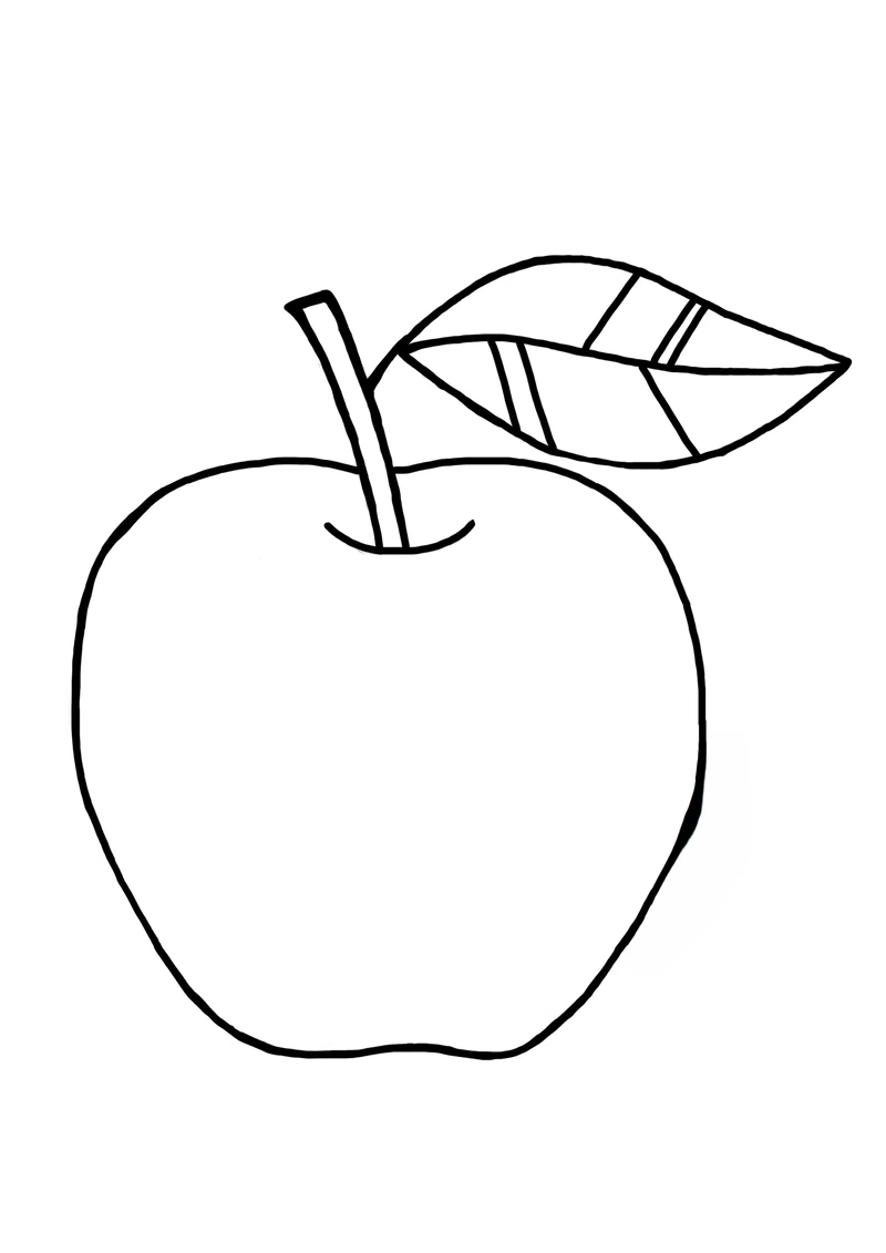 Bé tập tô dễ dàng với tranh tô màu táo dễ tô