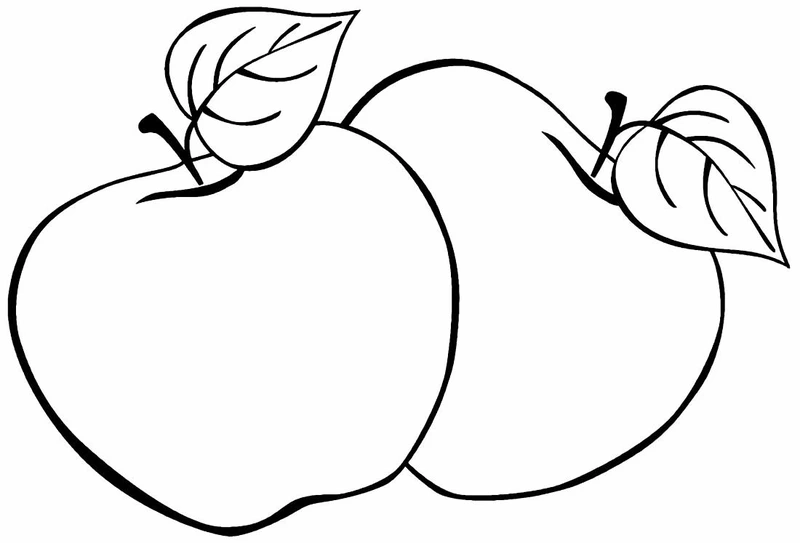 Sáng tạo dễ dàng với mẫu tranh tô màu quả táo đẹp