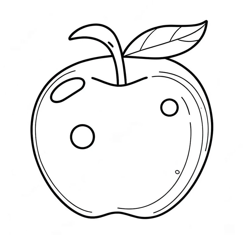 Tải ngay tranh tô màu quả táo in PDF tiện lợi